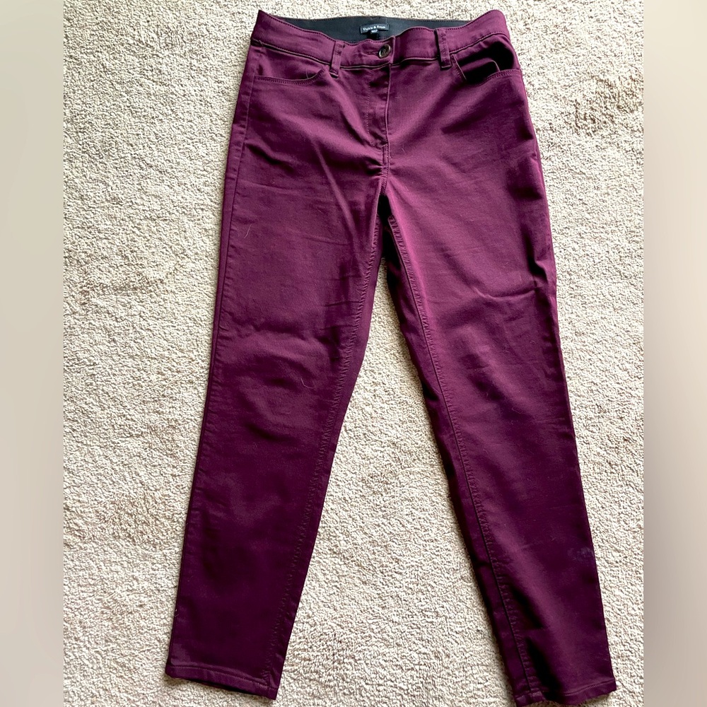 Violets & roses plum dress pants
